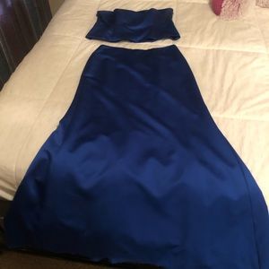 David’s bridal formal 2 piece dress